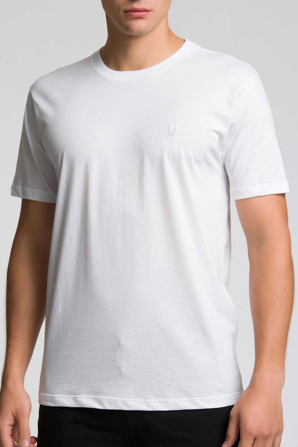 Camiseta Slim Delicate Branca - Bordada